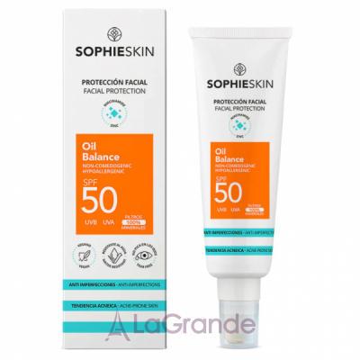 Sophieskin Facial Protection Oil Balance SPF50 C   SPF50