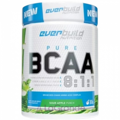 EverBuild Nutrition BCAA 8:1:1 Pure Sour Apple Punch   BCAA 8:1:1    