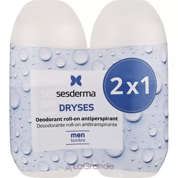 SesDerma Laboratories Dryses Deodorant For Men Duo ���� ��������� ����������� ��� ������� (roll/on/deo/75mlx2)