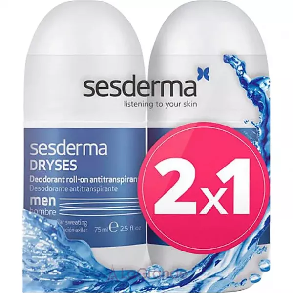 SesDerma Laboratories Dryses Deodorant For Men Duo ���� ��������� ����������� ��� ������� (roll/on/deo/75mlx2)