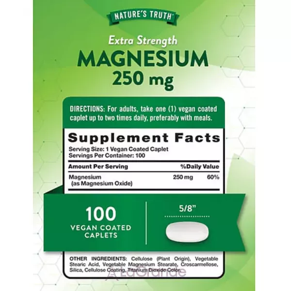 Nature's Truth Magnesium Extra Strength 250 mg ĳ������ ������� 