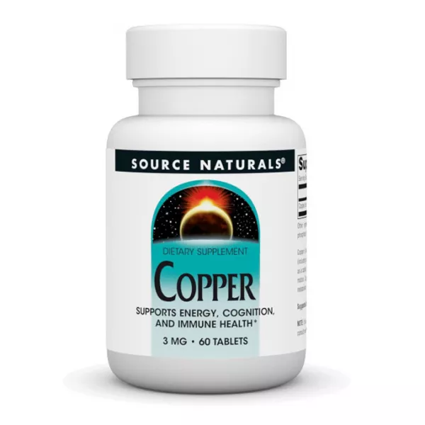 Source Naturals Copper 3 mg ���� � ��������� ��� ����������� �������, ����������� ������� � ���������� ����������