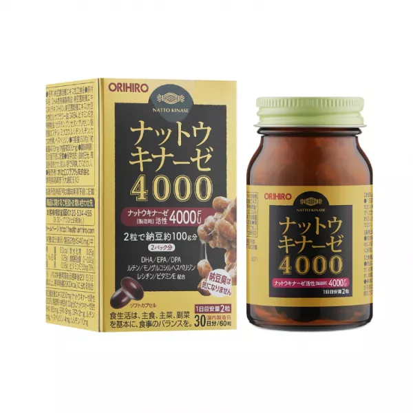Orihiro Natto Kinase 4000 FU ������� ������� 