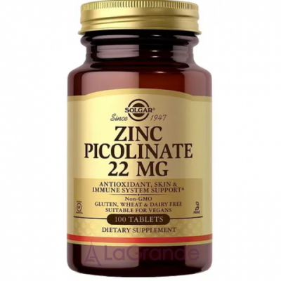 Solgar Zinc Picolinate 22 mg ĳ  
