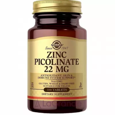 Solgar Zinc Picolinate 22 mg ĳ  