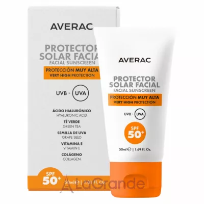 ֲ Averac Solar Facial Sunscreem SPF50+     SPF50+