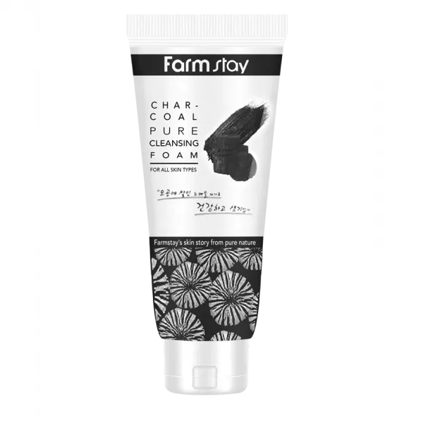 �ֲ��� Farmstay Charcoal Pure Cleansing Foam ϳ���, �� �����, � �������� �������