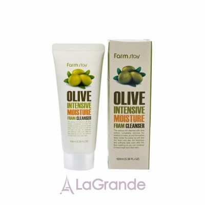 ֲ FarmStay Face are Olive Intensive Moisture Foam Cleanser ϳ     
