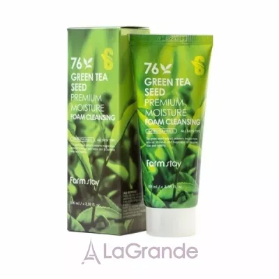 ֲ FarmStay Green Tea Seed Premium Moisture Foam Cleansing ϳ     