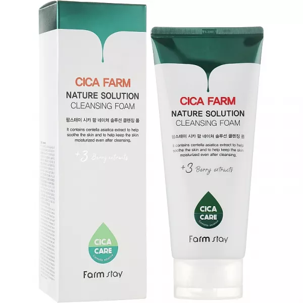 �ֲ��� FarmStay Cica Farm Nature Solution Cleansing Foam ϳ��� ��� �������� � �������� ���������