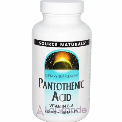 Source Naturals Pantothenic Acid Vitamin B-5 250 mg   