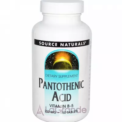 Source Naturals Pantothenic Acid Vitamin B-5 250 mg   