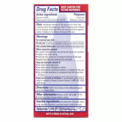 Clear Eyes Redness Relief Lubricant Eye Drops       