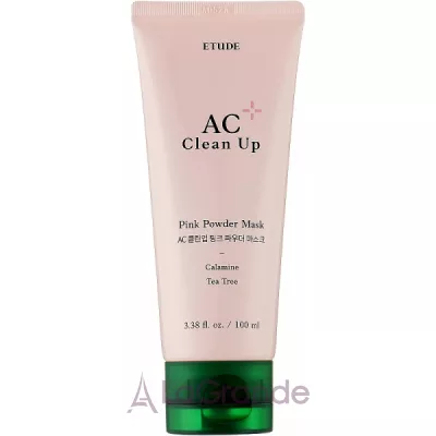 ֲ Etude House AC Clean Up Pink Powder Mask       