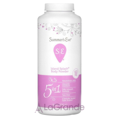 Summer's Eve 5 in 1 Island Splash Body Powder    5  1