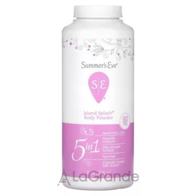 Summer's Eve 5 in 1 Island Splash Body Powder    5  1