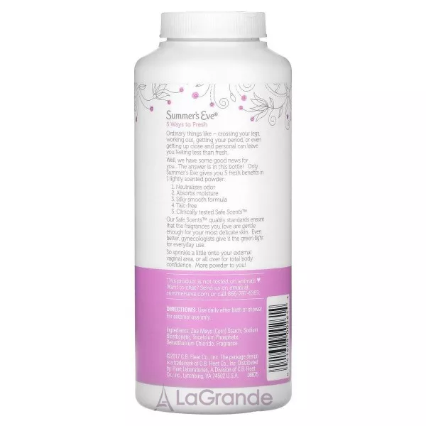 Summer's Eve 5 in 1 Island Splash Body Powder ����� ��� ���� 5 � 1