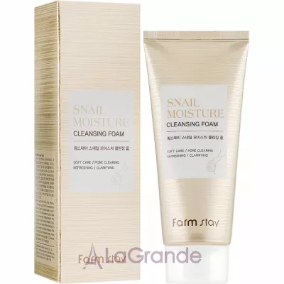 ֲ FarmStay Snail Moisture Cleansing Foam       