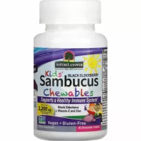 Nature's Answer Kid's Sambucus Chewables, Black Elderberry + Vitamin C and Zinc ����������� ������� "������ ������" ��� ����� � ��������� � � ������