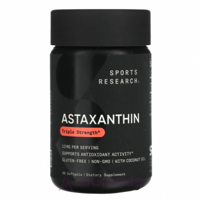 Sports Research Astaxanthin 12 mg     