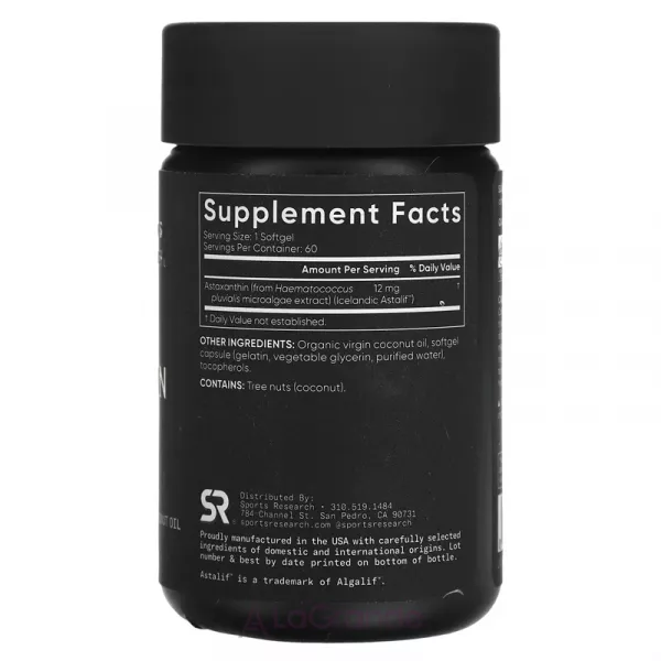 Sports Research Astaxanthin 12 mg �������� ������������ ������� ���� 