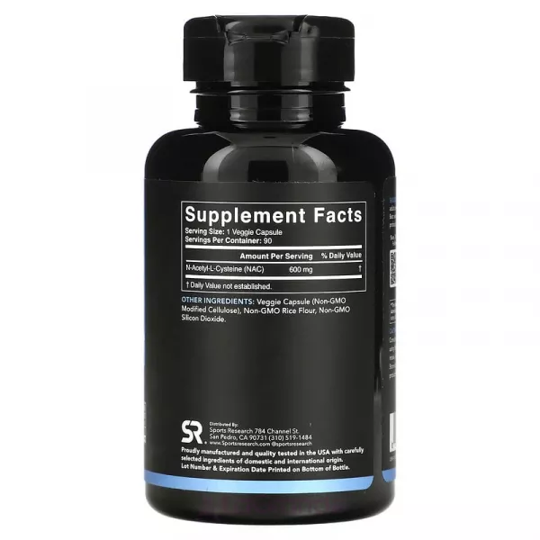 Sports Research NAC N-Acetyl-L-Cysteine 600 mg ������� ������� 