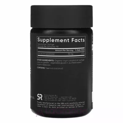 Sports Research Zinc Picolinate High Potency 30 mg    