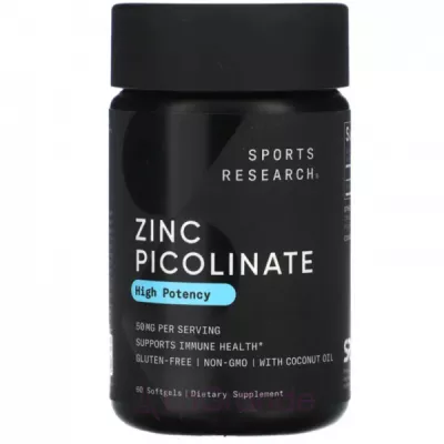 Sports Research Zinc Picolinate High Potency 30 mg ϳ������ ����� ������ �����������