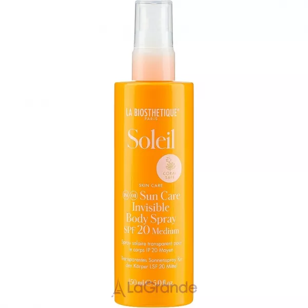 La Biosthetique Soleil Sun Care Invisible Body Spray SPF20 �������������� ����� ��� ���� SPF20