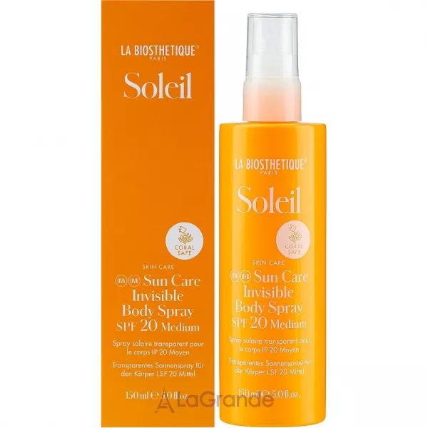 La Biosthetique Soleil Sun Care Invisible Body Spray SPF20 �������������� ����� ��� ���� SPF20