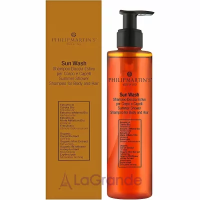 Philip Martin's Sun Wash Summer Shower Shampoo For Body And Hair -      