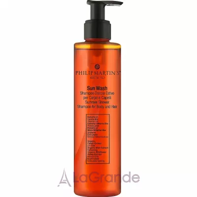 Philip Martin's Sun Wash Summer Shower Shampoo For Body And Hair -      