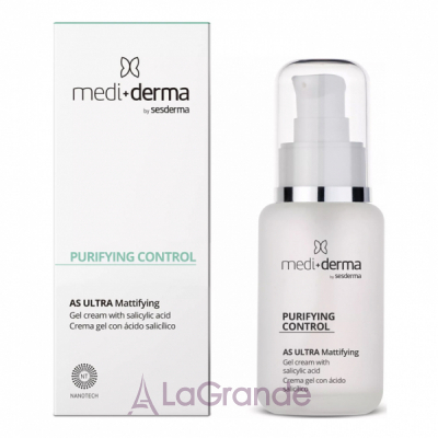 Mediderma Purifying Control AS Ultra Mattifying Gel Cream  -  