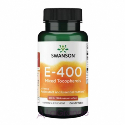 Swanson Vitamin E Mixed Tocopherols 400 IU      