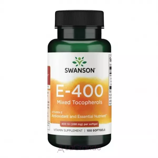 Swanson Vitamin E Mixed Tocopherols 400 IU ���� ���������� ��� �������������� �������� ���������