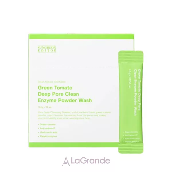 Sungboon Editor Green Tomato Deep Pore Clean Enzyme Powder Wash �������� ����� ��� �������� ������� ���� � ���������� �������� ��������