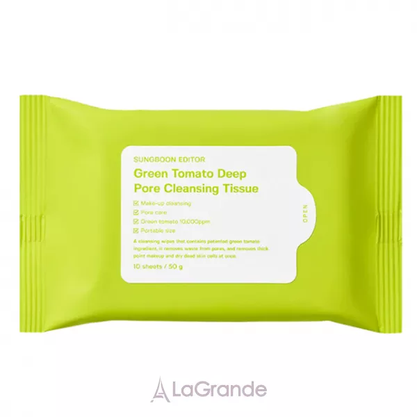 Sungboon Editor Green Tomato Deep Pore Cleansing Tissue ��������� �������� ��� ������� ��� � ���������� �������� ��������