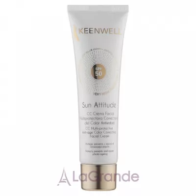 Keenwell Sun Attitude CC Multi-Protective Color Correcting Facial Cream SPF50   -   