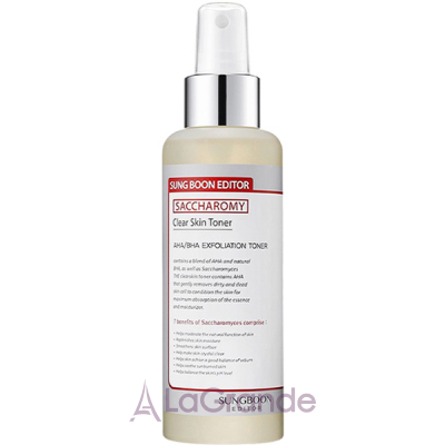 Sungboon Editor Saccharomy Clear Skin Toner      AHA BHA    