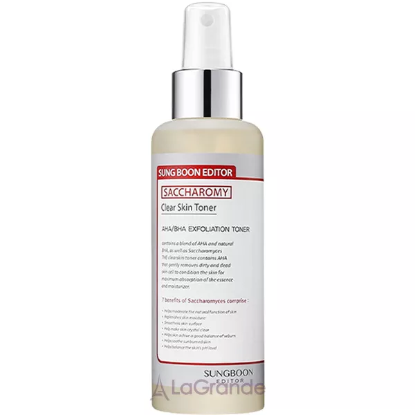 Sungboon Editor Saccharomy Clear Skin Toner ��������� ����� ��� ���� � AHA BHA ��������� � �������������� �������