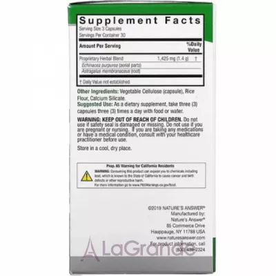 Nature's Answer Echinacea & Astragalus   