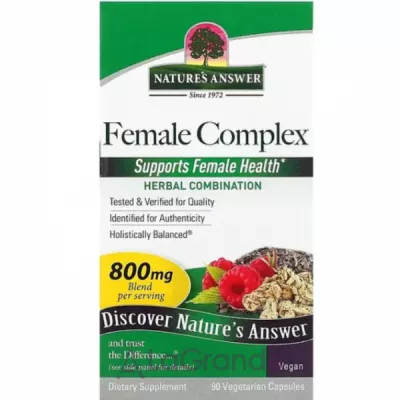 Nature's Answer Female Complex Herbal Combination 800 mg Ƴ '  800 