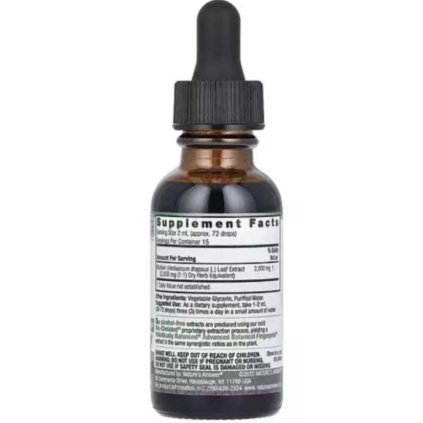 Nature's Answer Mullein Leaf 2000 mg ����������� ������� 