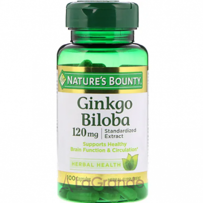 Nature's Bounty Ginkgo Biloba 120 mg ĳ  