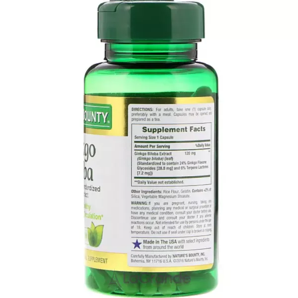 Nature's Bounty Ginkgo Biloba 120 mg ����������� ������� 