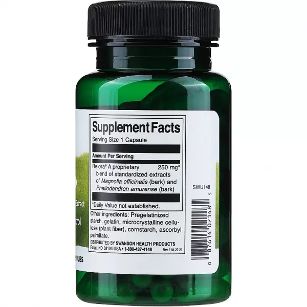 Swanson Relora 250 mg ĳ������ ������� ��� �������� ������ �� ������� 