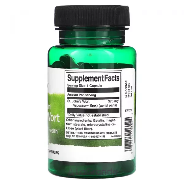Swanson Full Spectrum St John's Wort 375 mg ĳ������ ������� 