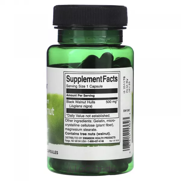 Swanson Black Walnut Hulls 500 mg ������� ������� 
