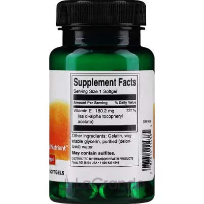 Swanson Vitamin E 400 IU ĳ     