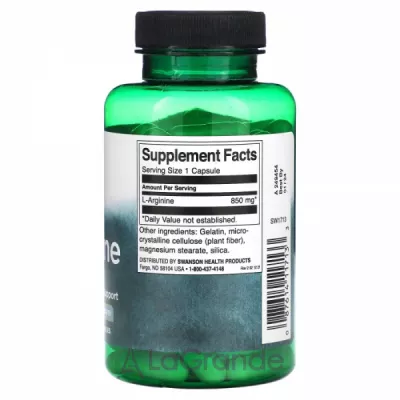 Swanson L-Arginine 850 mg   